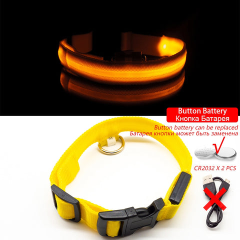 USB Charging/Battery replacement, Anti-Lost Led Collar For Dogs