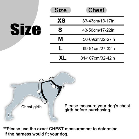Truelove Front Nylon Dog Harness No Pull Vest Soft Adjustable Reflective Safety Harness for Dog Small Large Running Training