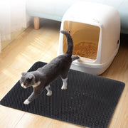 Pet Cat Litter Mat Waterproof Double Layer Cat Litter Trapping Mat Clean Pad.