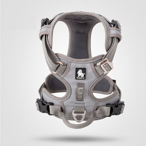 Truelove Front Nylon Dog Harness No Pull Vest Soft Adjustable Reflective Safety Harness for Dog Small Large Running Training
