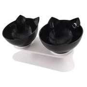 Non-slip Cat Bowls Double Pet Bowls With Raised Stand Pet Food Water