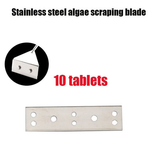 Aquarium Algae scraper, Fish tank Cleanining and Stainless steel aluminum alloy material.