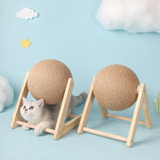 Cats Scratching Toy Kitten Ball, Sisal Rope Ball Board Grinding Paws.