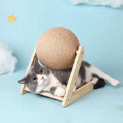 Cats Scratching Toy Kitten Ball, Sisal Rope Ball Board Grinding Paws.