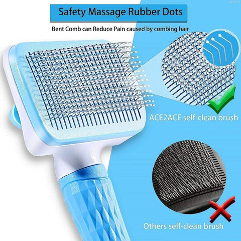 Pet Hair Remover, Grooming, Care Comb and Bath Brush