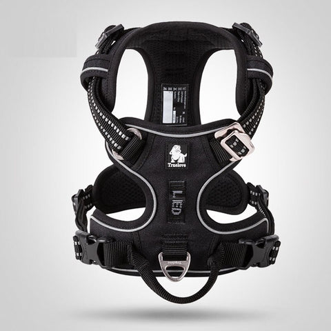 Truelove Front Nylon Dog Harness No Pull Vest Soft Adjustable Reflective Safety Harness for Dog Small Large Running Training