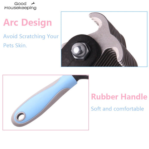 Dog Grooming Shedding Tools Pet Cat Hair Removal Comb Brush