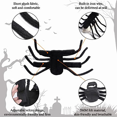 Halloween Costume for Dog Pet Clothes Puppy, Cat and Spider