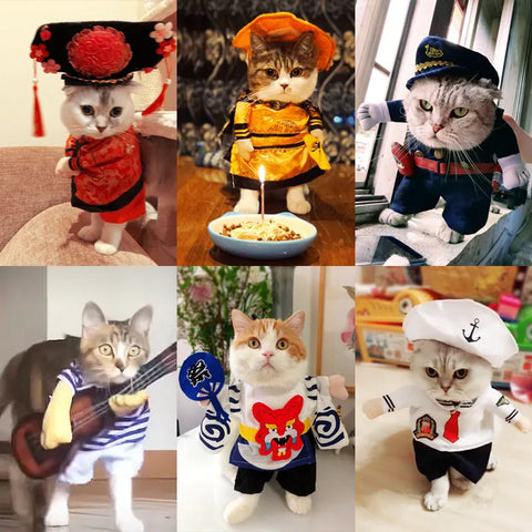 Cute Costumes Cosplay Halloween Christmas Outfits Funny Dog Accessories