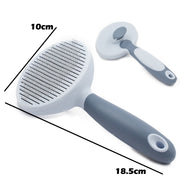 Pet Hair Comb, Hair Remover Double-sided Easy DE shedding Brush for Cat Grooming Tool