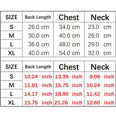 Autu1mn Winter Pet Pug Vest Clothing Jacket For Small Middle Dogs Cats Pet