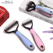 Dog Grooming Shedding Tools Pet Cat Hair Removal Comb Brush