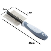 Pet Hair Comb, Hair Remover Double-sided Easy DE shedding Brush for Cat Grooming Tool