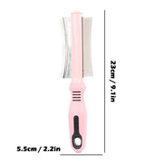 Pet Hair Comb, Hair Remover Double-sided Easy DE shedding Brush for Cat Grooming Tool