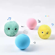 Sounding Smart Pet Toys Interactive Ball Plush Electric Catnip Training.