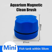 Aquarium Cleaning Magnet Fish Tank Clean Glass Scrubber Tool Double-Sided