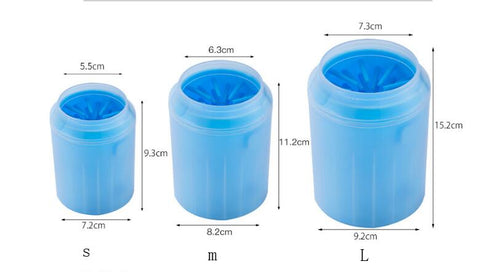 Dog Paw Cleaner Cup Soft Silicone Combs Portable Outdoor Pet towel Foot Washer.