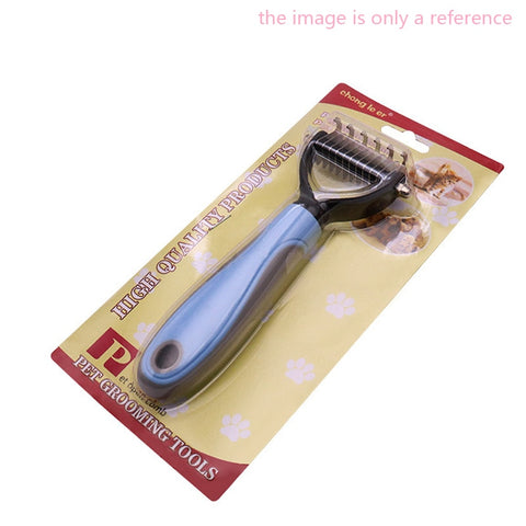 Dog Grooming Shedding Tools Pet Cat Hair Removal Comb Brush