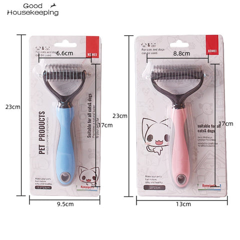 Dog Grooming Shedding Tools Pet Cat Hair Removal Comb Brush