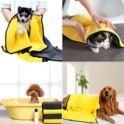 Quick-drying Dog and Cat Towels Soft Fiber Towels Absorbent Bath Towel