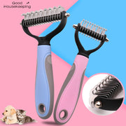 Dog Grooming Shedding Tools Pet Cat Hair Removal Comb Brush