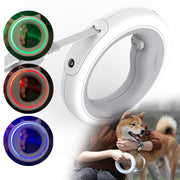 Retractable Dog Leash Luminous LED Light, Automatic Roulette Rope for Small and Big Dogs