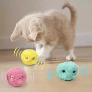 Sounding Smart Pet Toys Interactive Ball Plush Electric Catnip Training.