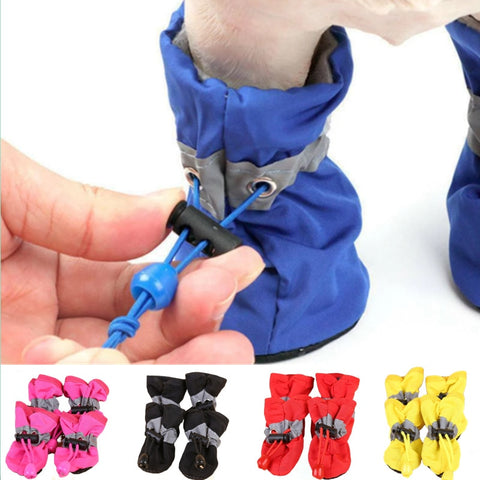 Waterproof Pet Shoes Anti-slip Rain Boots Footwear For Small Pet Booties